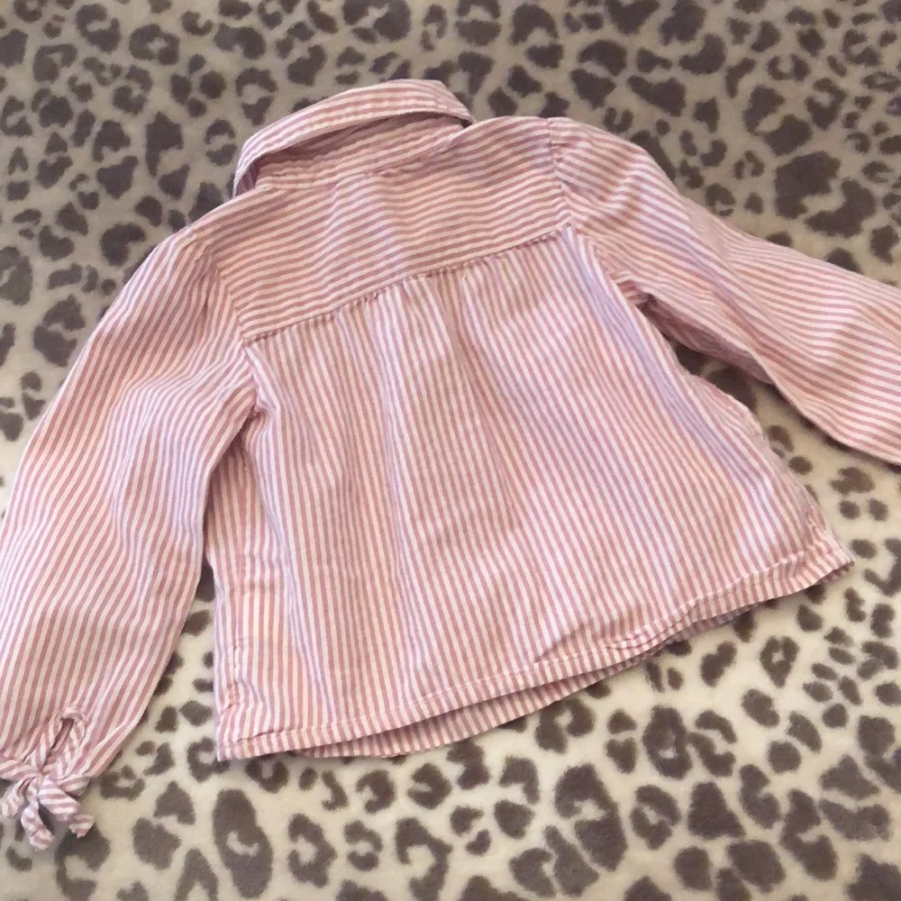 Old Navy Crazy 8 Pink Stripe Top Utility Pant Bundle Size 18-24 Months
